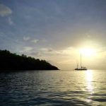 Martinique, ankeren tussen de schildpadden